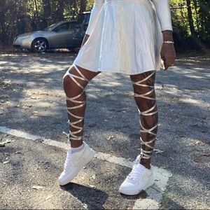 Silver leg wrap